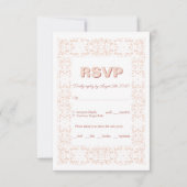 RSVP Karte für Hochzeitsfeiern (Vorderseite)