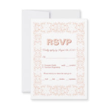 RSVP Karte für Hochzeitsfeiern