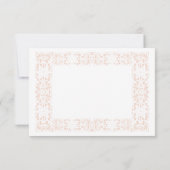 RSVP Karte für Hochzeitsfeiern (Rückseite)