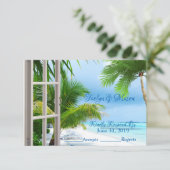 RSVP-Karte für Hochzeitsfeiern RSVP Karte (Stehend Vorderseite)