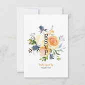 RSVP-Karte für Hochzeitskartentouren Einladung (Vorderseite)