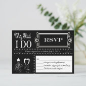 RSVP-Karte für Hochzeitskatalog RSVP Karte (Stehend Vorderseite)