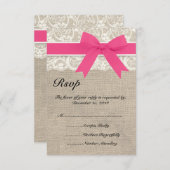 RSVP-Karte für Hochzeitsszenarien und Hochzeiten i RSVP Karte (Vorne/Hinten)
