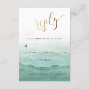 RSVP-Karte für Hochzeitstorys RSVP Karte