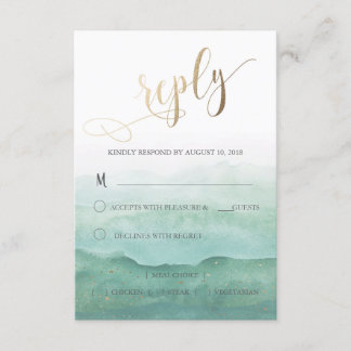 RSVP-Karte für Hochzeitstorys RSVP Karte