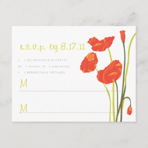 RSVP-Karte für hübsche Popups RSVP Karte
