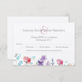 RSVP-Karte für hübsche Wildblumen RSVP Karte (Vorne/Hinten)