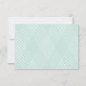 RSVP-Karte für karierte Hochzeit RSVP Karte (Rückseite)