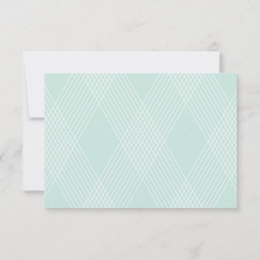 RSVP-Karte für karierte Hochzeit RSVP Karte (Rückseite)