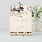 RSVP-Karte für klassische Musik Einladung (Stehend Vorderseite)