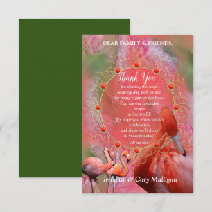 RSVP-Karte für Korallen, Gras und Pollenblüten RSVP Karte