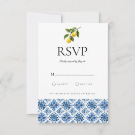 RSVP-Karte für Lemon-Tiles RSVP Karte