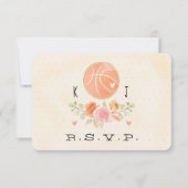 RSVP-Karte für Liebe und Basketball RSVP Karte (Vorderseite)