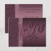 RSVP-Karte für lila Passion RSVP Karte (Vorne/Hinten)