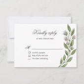 RSVP-Karte für Magenwaldflora RSVP Karte (Vorderseite)