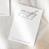 RSVP-Karte für Minimalistische Bearbeitung von Skr Begleitkarte