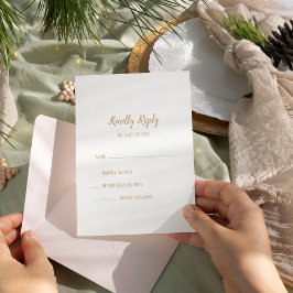 RSVP-Karte für Minimalistische Hochzeiten RSVP Karte