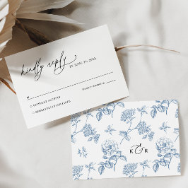 RSVP-Karte für Minimalistische Schwarz-Weiß-Hochze RSVP Karte