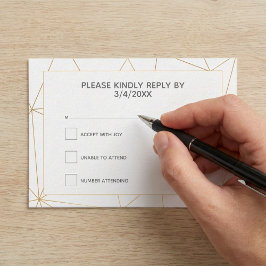 RSVP-Karte für Minimalistische wilde Blume RSVP Karte
