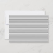 RSVP-Karte für Minimalistisches Schwarzes Skript RSVP Karte (Rückseite)