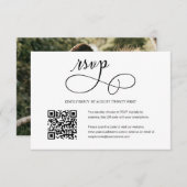 RSVP-Karte für Minimalistisches Script-Hochzeitssk RSVP Karte (Vorne/Hinten)