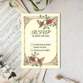 RSVP-Karte für mittelalterliche Hochzeiten RSVP Karte