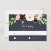 RSVP-Karte für Mitternacht RSVP Karte (Vorderseite)