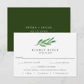 RSVP-Karte für Olive Branch Wedding RSVP Karte (Vorne/Hinten)