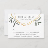 RSVP-Karte für Olivenblätter mit Auswahlmöglichkei RSVP Karte (Vorderseite)