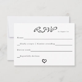 RSVP-Karte für Personalisierte Hochzeit