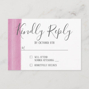 RSVP-Karte für Pinselstrich RSVP Karte