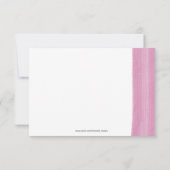 RSVP-Karte für Pinselstrich RSVP Karte (Rückseite)