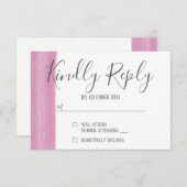 RSVP-Karte für Pinselstrich RSVP Karte (Vorne/Hinten)