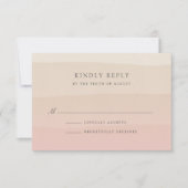 RSVP-Karte für Rosa Sand RSVP Karte (Vorderseite)