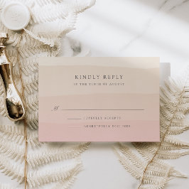 RSVP-Karte für Rosa Sand RSVP Karte