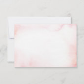 RSVP-Karte für rosa und goldene Wasserfarben RSVP Karte