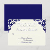 RSVP-Karte für Schiffe und Elfenbeinschadengänge Einladung (Vorne/Hinten)