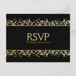 RSVP-Karte für Schwarz-Weiß-Babys Einladungspostkarte