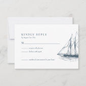 RSVP-Karte für Seefahrer RSVP Karte (Vorderseite)