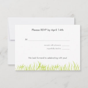 RSVP-Karte für Sommergras RSVP Karte