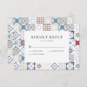 RSVP-Karte für Spanische Hochzeit RSVP Karte (Vorne/Hinten)