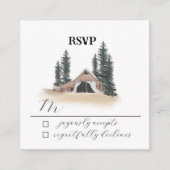 RSVP-Karte für Stall Wedding Begleitkarte (Vorderseite)
