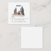RSVP-Karte für Stall Wedding Begleitkarte (Vorne/Hinten)