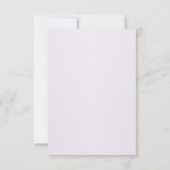 RSVP-Karte für stilvolle violette Blumen RSVP Karte (Rückseite)