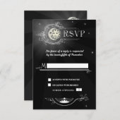 RSVP-Karte für Sun- und Moon-Hochzeiten RSVP Karte (Vorne/Hinten)