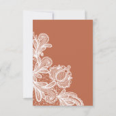 RSVP-Karte für Terracotta Wedding RSVP Karte (Rückseite)