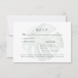 RSVP-Karte für tropische Folien RSVP Karte