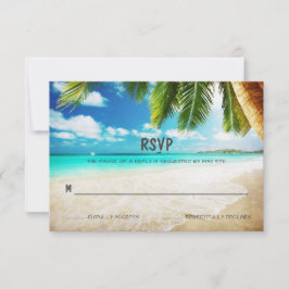 RSVP-Karte für tropische Island Beach RSVP Karte