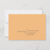 RSVP-Karte für tropischen Strand RSVP Karte (Rückseite)