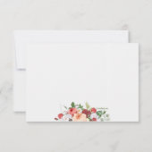 RSVP-Karte für Vintag-Gartenblumenhochzeiten Einladung (Rückseite)